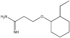 3-[(2-ethylcyclohexyl)oxy]propanimidamide Structure