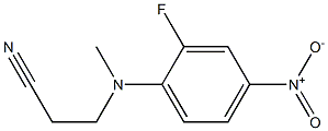 3-[(2-fluoro-4-nitrophenyl)(methyl)amino]propanenitrile Structure