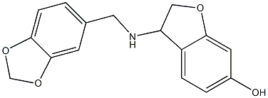 3-[(2H-1,3-benzodioxol-5-ylmethyl)amino]-2,3-dihydro-1-benzofuran-6-ol|