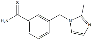3-[(2-methyl-1H-imidazol-1-yl)methyl]benzenecarbothioamide,,结构式