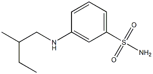 3-[(2-methylbutyl)amino]benzene-1-sulfonamide 结构式