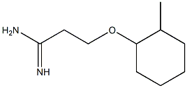 3-[(2-methylcyclohexyl)oxy]propanimidamide Structure