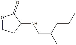 3-[(2-methylpentyl)amino]oxolan-2-one Structure