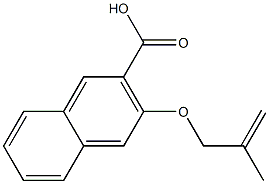 3-[(2-methylprop-2-en-1-yl)oxy]naphthalene-2-carboxylic acid Struktur