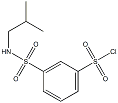 3-[(2-methylpropyl)sulfamoyl]benzene-1-sulfonyl chloride,,结构式