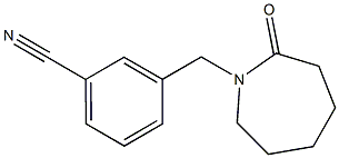 3-[(2-oxoazepan-1-yl)methyl]benzonitrile 化学構造式