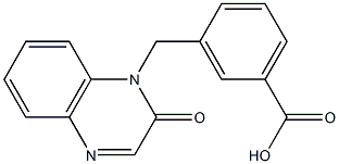 3-[(2-oxoquinoxalin-1(2H)-yl)methyl]benzoic acid 结构式