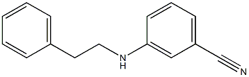 3-[(2-phenylethyl)amino]benzonitrile Struktur