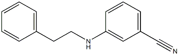 3-[(2-phenylethyl)amino]benzonitrile Structure