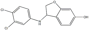 3-[(3,4-dichlorophenyl)amino]-2,3-dihydro-1-benzofuran-6-ol Structure