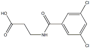 3-[(3,5-dichlorobenzoyl)amino]propanoic acid Structure