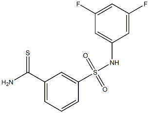 3-[(3,5-difluorophenyl)sulfamoyl]benzene-1-carbothioamide Structure