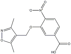 3-[(3,5-dimethylisoxazol-4-yl)methoxy]-4-nitrobenzoic acid|