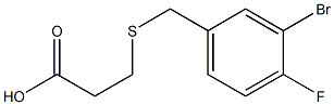  3-[(3-bromo-4-fluorobenzyl)thio]propanoic acid