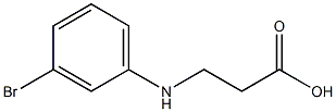 3-[(3-bromophenyl)amino]propanoic acid Structure