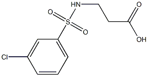  3-[(3-chlorobenzene)sulfonamido]propanoic acid