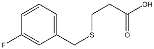 3-[(3-fluorobenzyl)thio]propanoic acid,,结构式