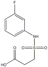 3-[(3-fluorophenyl)sulfamoyl]propanoic acid Structure