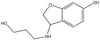 3-[(3-hydroxypropyl)amino]-2,3-dihydro-1-benzofuran-6-ol Structure