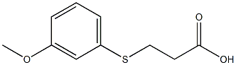 3-[(3-methoxyphenyl)thio]propanoic acid Structure