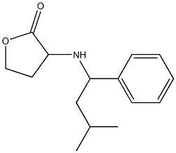 3-[(3-methyl-1-phenylbutyl)amino]oxolan-2-one Struktur