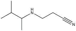 3-[(3-methylbutan-2-yl)amino]propanenitrile Structure
