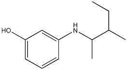 3-[(3-methylpentan-2-yl)amino]phenol Structure