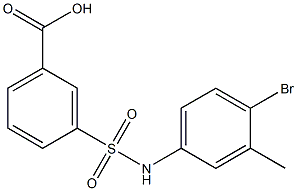 3-[(4-bromo-3-methylphenyl)sulfamoyl]benzoic acid|