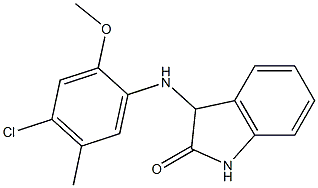 3-[(4-chloro-2-methoxy-5-methylphenyl)amino]-2,3-dihydro-1H-indol-2-one