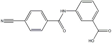  3-[(4-cyanobenzoyl)amino]benzoic acid