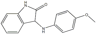 3-[(4-methoxyphenyl)amino]-2,3-dihydro-1H-indol-2-one,,结构式