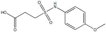 3-[(4-methoxyphenyl)sulfamoyl]propanoic acid Struktur