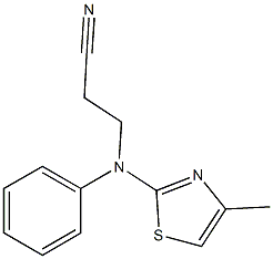 3-[(4-methyl-1,3-thiazol-2-yl)(phenyl)amino]propanenitrile