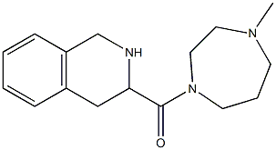 3-[(4-methyl-1,4-diazepan-1-yl)carbonyl]-1,2,3,4-tetrahydroisoquinoline,,结构式