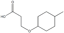 3-[(4-methylcyclohexyl)oxy]propanoic acid Structure