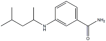 3-[(4-methylpentan-2-yl)amino]benzamide,,结构式