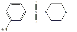 3-[(4-methylpiperazin-1-yl)sulfonyl]aniline Structure