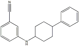 3-[(4-phenylcyclohexyl)amino]benzonitrile Struktur