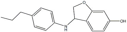 3-[(4-propylphenyl)amino]-2,3-dihydro-1-benzofuran-6-ol Structure