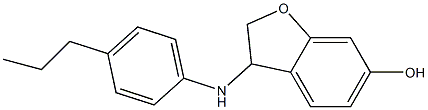 3-[(4-propylphenyl)amino]-2,3-dihydro-1-benzofuran-6-ol|