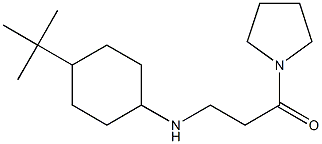 3-[(4-tert-butylcyclohexyl)amino]-1-(pyrrolidin-1-yl)propan-1-one 化学構造式