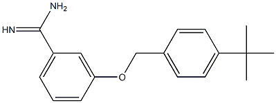 3-[(4-tert-butylphenyl)methoxy]benzene-1-carboximidamide 化学構造式