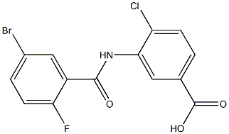  3-[(5-bromo-2-fluorobenzene)amido]-4-chlorobenzoic acid