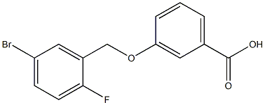 3-[(5-bromo-2-fluorophenyl)methoxy]benzoic acid