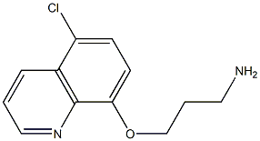 3-[(5-chloroquinolin-8-yl)oxy]propan-1-amine Structure