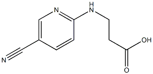 3-[(5-cyanopyridin-2-yl)amino]propanoic acid,,结构式