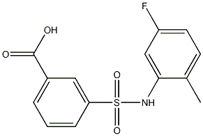 3-[(5-fluoro-2-methylphenyl)sulfamoyl]benzoic acid