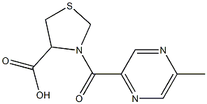 3-[(5-methylpyrazin-2-yl)carbonyl]-1,3-thiazolidine-4-carboxylic acid|