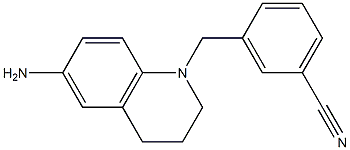 3-[(6-amino-1,2,3,4-tetrahydroquinolin-1-yl)methyl]benzonitrile