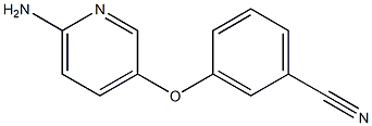 3-[(6-aminopyridin-3-yl)oxy]benzonitrile Structure